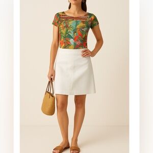Cap Juluca Vibrant Multicolor Floral Top